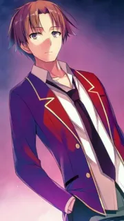 🙃 edec4989 Ayanokoji Kiyotaka Classroom of the Elite 애니메이션, 클래스룸 오브 디 엘리트, 아야노코지 키요타카, 교복, 인물 사진 telegram sticker