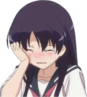 😭 bbe61623 anime, garota, chorando, triste, lágrimas, emocional telegram sticker