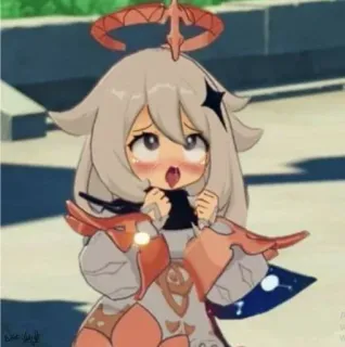 🤔 e5eff412 Paimon Genshin Impact Anime, Genshin Impact, Paimon, Video game, Personagem telegram sticker