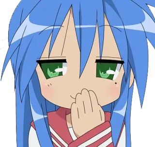 😏 ed27edf2 Konata Izumi Lucky Star Anime, Personagem, Konata Izumi, Lucky Star, Kawaii, Fofo, Desenho animado telegram sticker