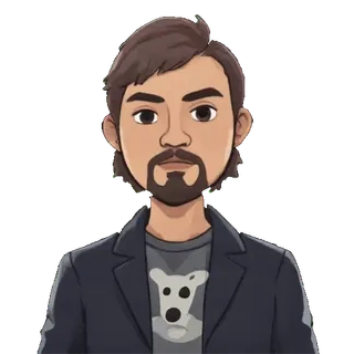 😘 6b2db7d2 Avatar, Homme, Dessin animé, Portrait, Personnage, Art numérique telegram sticker