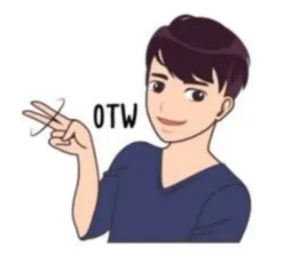 ✌ 3656e686 OTW 卡通, 男人, 贴纸, 在路上, 路上 telegram sticker