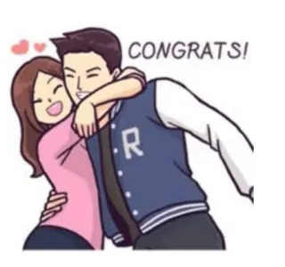 🤗 47196b5d CONGRATS! 恭喜, 快乐, 爱, 庆祝, 友谊 telegram sticker