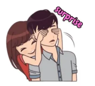 😚 4b9eda82 surprise 卡通, 惊喜, 爱, 关系, 快乐 telegram sticker