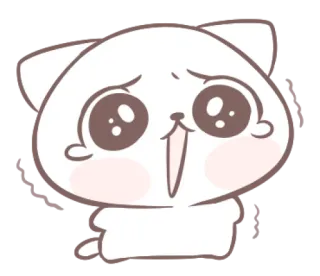 😭 77c05ece кот, милый, каваий, животное, наклейка, мультфильм telegram sticker