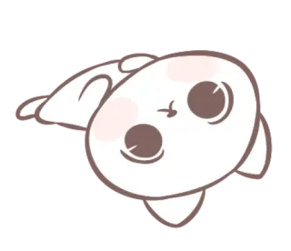 😗 f2ab2011 кот, мультфильм, животное, милый, стикер, каваий telegram sticker