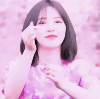 🐚 70965358 kpop, Herz, Fingerherz, süß, Porträt, Frau telegram sticker