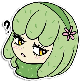 😒 f7d0889f 漫画, はてなマーク, アニメ, ステッカー, かわいい, 混乱 telegram sticker