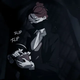 🔍 a64d92a2 FLIP
FLIP Anime, Manga, Ilustracja, Postać, Maska, Poważny, Mroczny telegram sticker