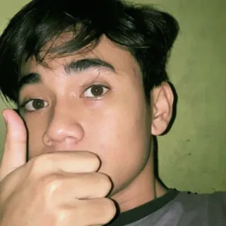 🪐 e9b67f42 person, selfie, portrait, man, thumbs up, positive gesture telegram sticker