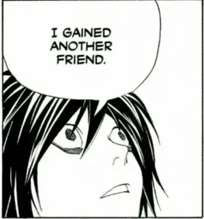 😁 92c31fe7 I GAINED ANOTHER FRIEND. Manga, Amigo/a, Anime, Dibujo animado telegram sticker