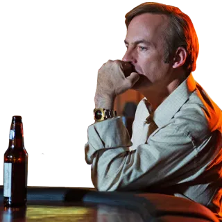 🤔 3f9f2bc2 Saul Goodman Better Call Saul Saul, Better Call Saul, Bob Odenkirk, Avocat, Assis telegram sticker