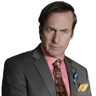 😐 fcf03942 Saul Goodman Better Call Saul avocat, criminel, costume, série TV, Breaking Bad telegram sticker