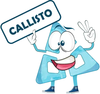 ✌️ f0b87847 CALLISTO callisto, cartoon, character, sign, peace, victory telegram sticker