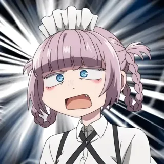 💈 c393c205 Anime, Maid, Cartoon, Gesichtsausdruck, Frau, Charakter telegram sticker