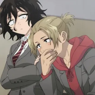 💈 cd80ed00 Anime, Schule, Uniform, Freunde, Charaktere, Cartoon telegram sticker