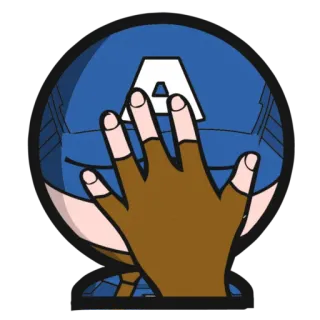 🤦‍♂ 713030c5 Captain America 캡틴 아메리카, 슈퍼히어로, 만화, 손 제스처, 헬멧 telegram sticker