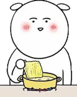 😋 3c939fc7 卡通, 烹饪, 拉面, 面条, 食物, 可爱 telegram sticker