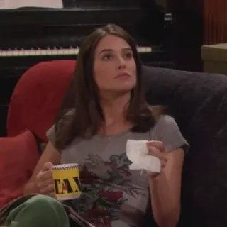 🏒 f124aa26 Robin Scherbatsky How I Met Your Mother TAX kobieta, kubek, chusteczka, telewizja, komedia, serial telegram sticker