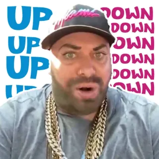 ⁉️ 24433c6b UP
UP
UP
DOWN
DOWN
DOWN 男人, 向上, 向下, 金链, 帽子, 表情 whatsapp sticker