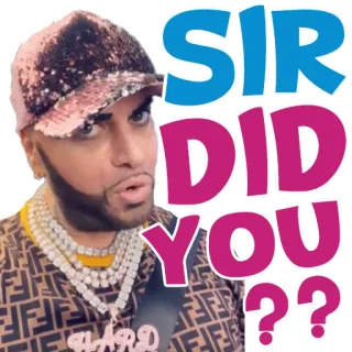 🫵 b18f1b8a SIR
DID YOU
?? 男人, 问题, 梗, 名人, 人, 搞笑 whatsapp sticker