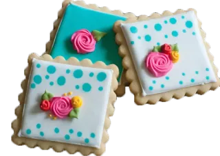 🍪 33d2acdc Kekse, Blumen, Dessert, Gebäck, Süßigkeiten whatsapp sticker