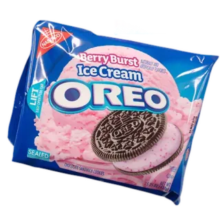 🍬 3bb33f85 Berry Burst Ice Cream OREO oreo, eis, beeren, snack, essen, kekse whatsapp sticker