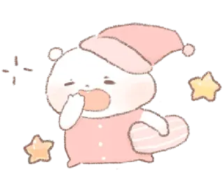 💬 1c679a1a beruang, tidur, imut, kartun, binatang, bantal, malam, mengantuk whatsapp sticker