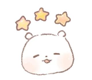 💬 d5b3550b imut, beruang, bintang, kawaii, binatang whatsapp sticker
