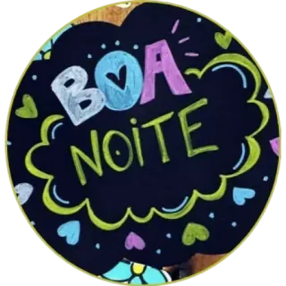 🙏 23694e9e BOA NOITE boa noite, corações, saudação, noite, estrelas telegram sticker