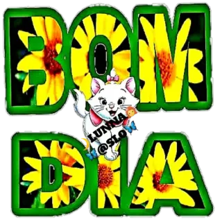 🙏 ee2084a1 Marie The Aristocats BOM DIA Bom dia, Gato, Flor, Fofo, Desenho animado telegram sticker