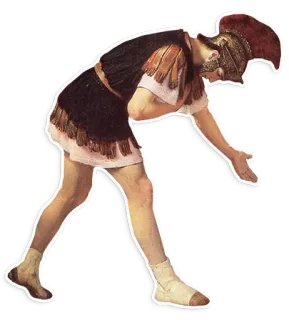 🙇‍♂️ 07c911cd греческий солдат, римский солдат, доспехи, шлем, древний, гладиатор telegram sticker