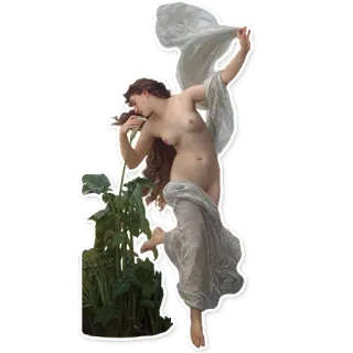 🌱 3f7ef8db искусство, живопись, ню, женщина, классика, женский telegram sticker