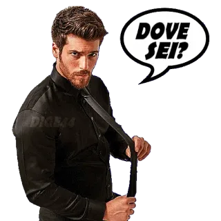 😑 2bf716b6 DOVE SEI? uomo, italiano, domanda, dove sei telegram sticker