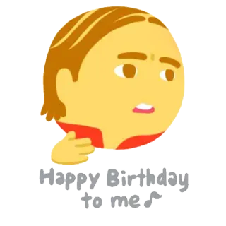 🎂 9f043526 Happy Birthday to me sinh nhật, vui vẻ, lễ kỷ niệm, biểu tượng cảm xúc telegram sticker