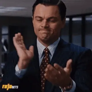 👏 aecb4168 rajabets ปรบมือ, ลีโอนาร์โด ดิแคพรีโอ, การเฉลิมฉลอง, ประชดประชัน telegram sticker