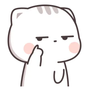 😒 661f552d gato, dedo do meio, rude, ofensivo, desenho animado, adesivo telegram sticker