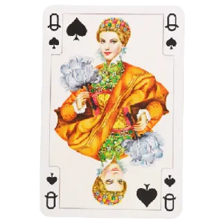 ♠️ 0bb29308 여왕, 스페이드, 카드, 카드 게임, 왕족 telegram sticker