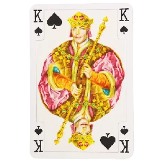 ♠️ 479bd240 K 킹, 스페이드, 카드, 카드 게임 telegram sticker