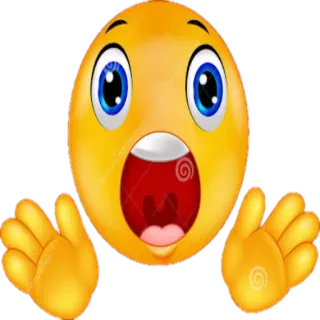 😱 d18e2026 Emoji, Impactado, Sorpresa, Cara, Expresión telegram sticker