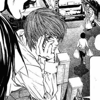 ✖️ c90a6444 Light Yagami Death Note Anime, Manga, Light Yagami, Death Note, Intelektualny, Poważny, Myślący telegram sticker