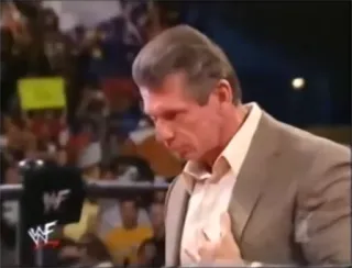 💔 b8668f3e Vince McMahon WWE 摔跤, 文斯·麦克曼, Smackdown, WWE telegram sticker