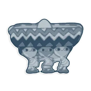 👒 493a6cf1 mexican, sombrero, illustration, cartoon, characters, cute telegram sticker