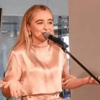 🥀 a395379a zanger, microfoon, optreden, artiest, vrouw whatsapp sticker