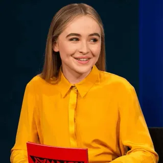 🥀 b2ef0a25 Sabrina Carpenter actrice, zangeres, blond, portret whatsapp sticker