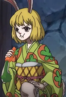 🥕 5e9de31c Carrot One Piece anime, cartoon, rabbit, bunny, girl, carrot telegram sticker