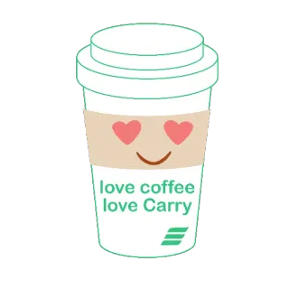 😍 e860d3cc love coffee love Carry caffè, amore, portare, tazza, cuore, bevanda telegram sticker