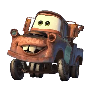 😆 d86a5996 Mater Cars Kreskówka, Samochód, Laweta, Złomek, Auta, Disney, Pixar telegram sticker