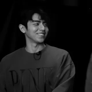 💫 9f9701be DINK người đàn ông, nụ cười, người, chân dung, trắng đen, nam telegram sticker