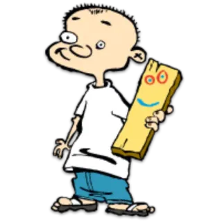 ✌ 1d878177 Jonny Ed, Edd n Eddy kartun, karakter, Ed, Ed, Edd n Eddy, Jonny, Papan telegram sticker
